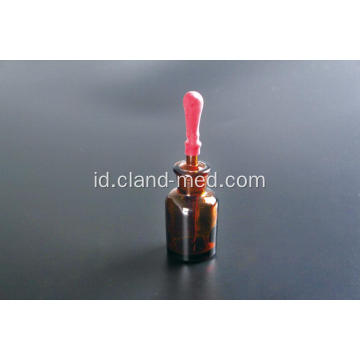 Menjatuhkan Botol Amber Glass dengan Pipet Tanah dan Karet Lateks Nipple